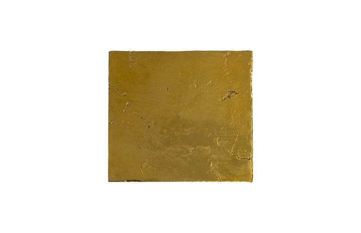 SwayLiving Slate Pedestal, Medium, Liquid Gold ACCENT TABLES