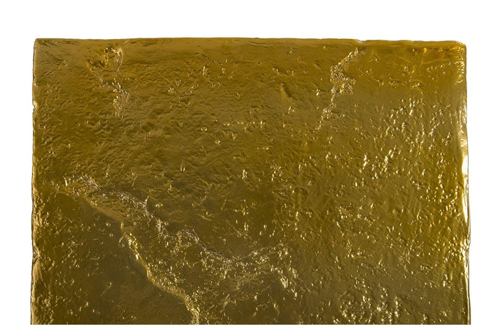 SwayLiving Slate Pedestal, Medium, Liquid Gold ACCENT TABLES