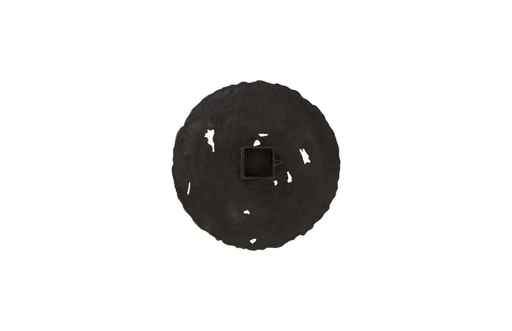 SwayLiving Molten Wall Disc, Medium, Silver Leaf WALL ACCENTS