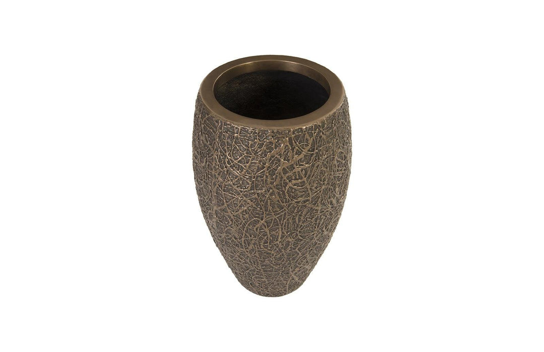 SwayLiving String Theory Planter, Bronze, SM PLANTERS