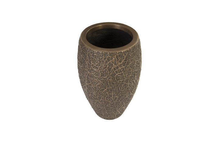 SwayLiving String Theory Planter, Bronze, SM PLANTERS