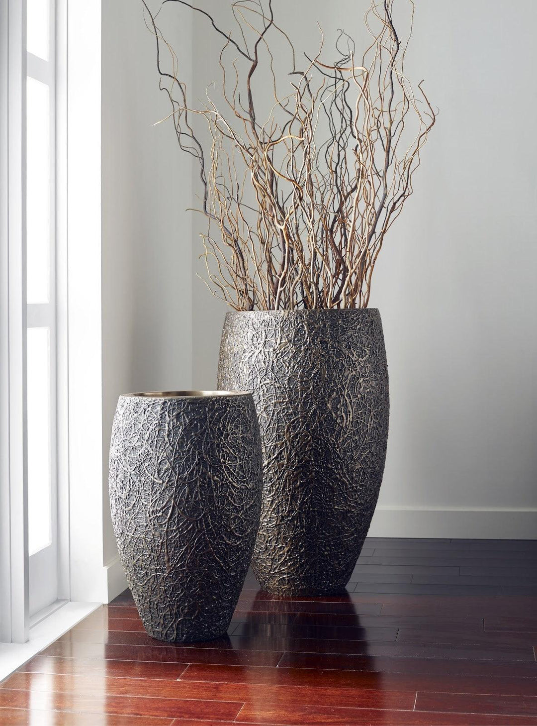 SwayLiving String Theory Planter, Bronze, SM PLANTERS