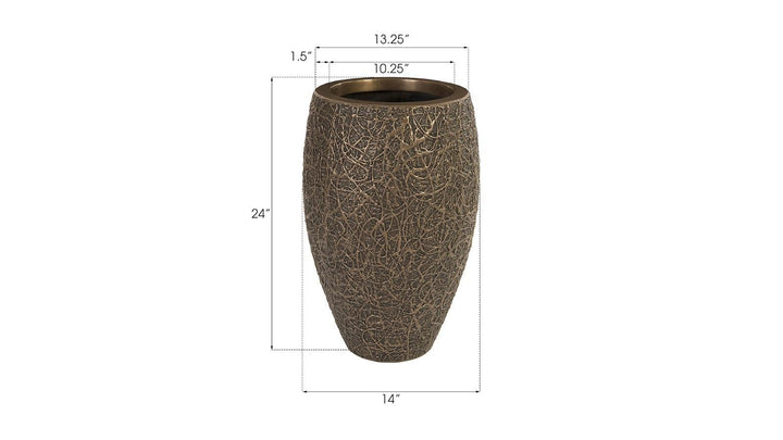 SwayLiving String Theory Planter, Bronze, SM PLANTERS
