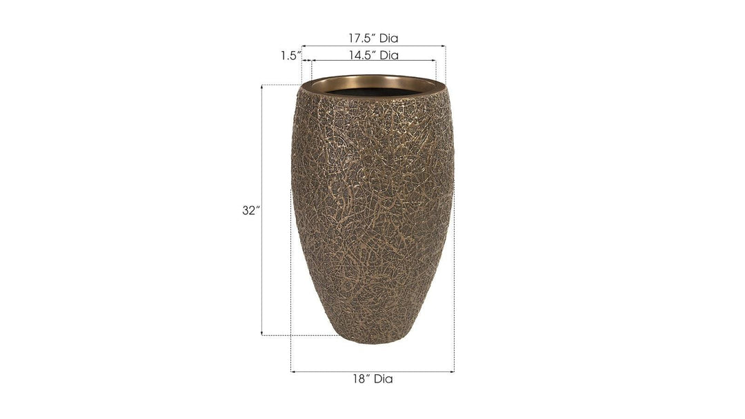 SwayLiving String Theory Planter, Bronze, MD PLANTERS