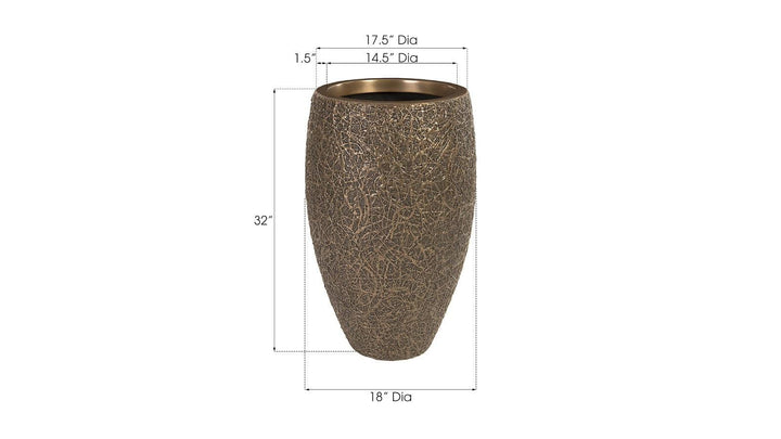 SwayLiving String Theory Planter, Bronze, MD PLANTERS