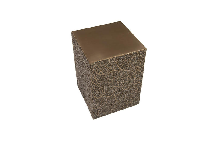 SwayLiving String Theory Pedestal, Bronze, SM ACCENT TABLES
