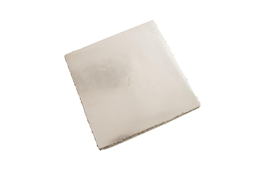 SwayLiving String Theory Pedestal, Silver Leaf, SM ACCENT TABLES