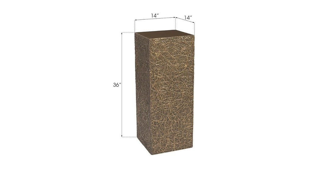 SwayLiving String Theory Pedestal, Bronze, MD ACCENT TABLES