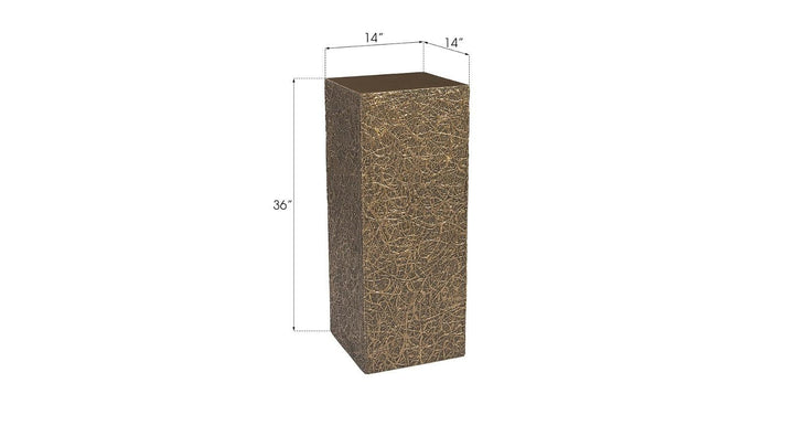 SwayLiving String Theory Pedestal, Bronze, MD ACCENT TABLES