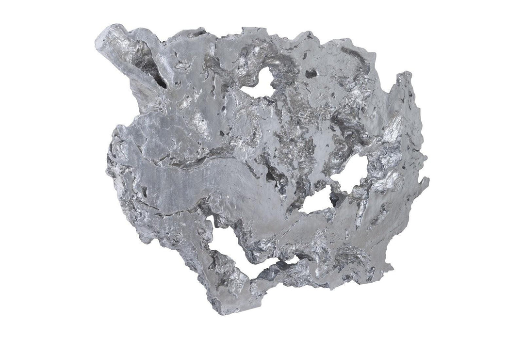 SwayLiving Burled Root Wall Art, Large, Silver Leaf WALL ACCENTS