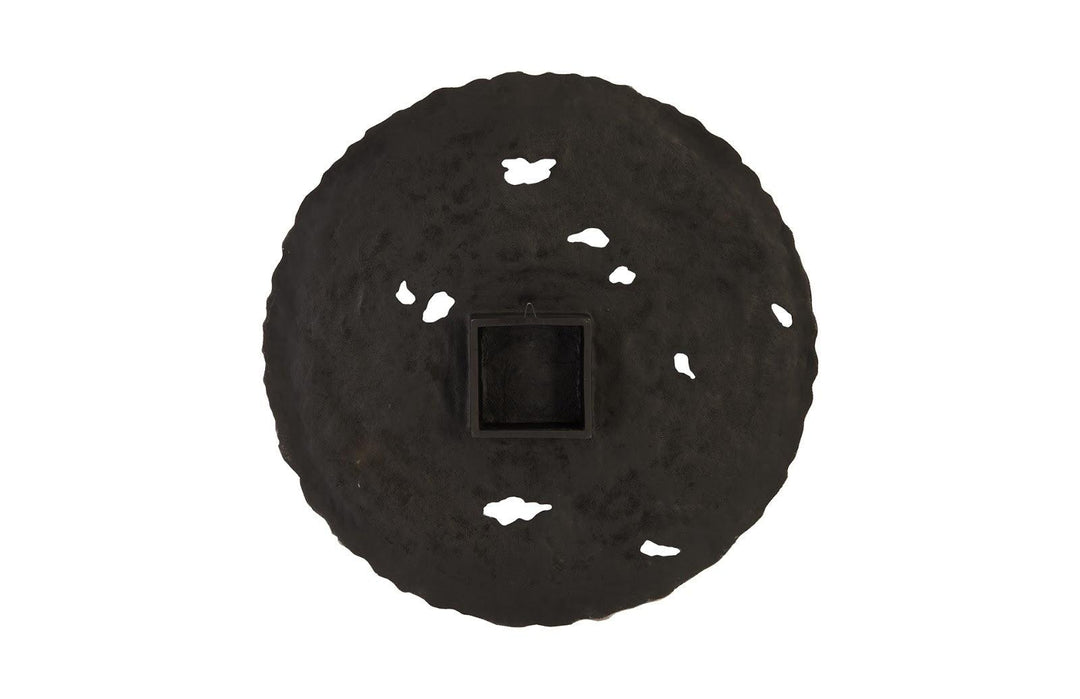 SwayLiving Molten Wall Disc, Large, Silver Leaf WALL ACCENTS