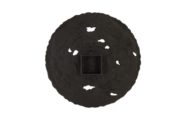SwayLiving Molten Wall Disc, Large, Silver Leaf WALL ACCENTS
