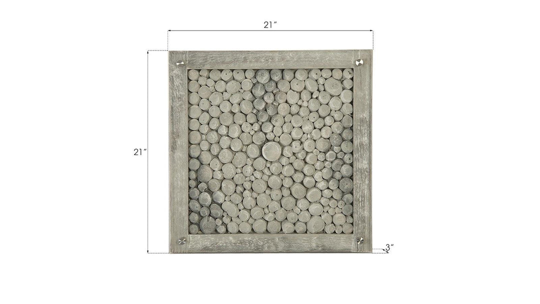 SwayLiving Driftwood Wall Tile, Wood, Glass, Scaff Finish WALL ART