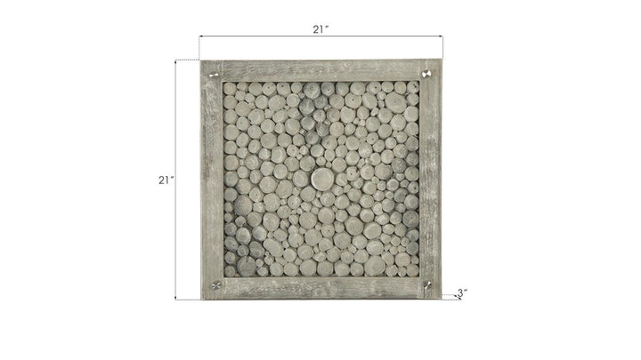 SwayLiving Driftwood Wall Tile, Wood, Glass, Scaff Finish WALL ART