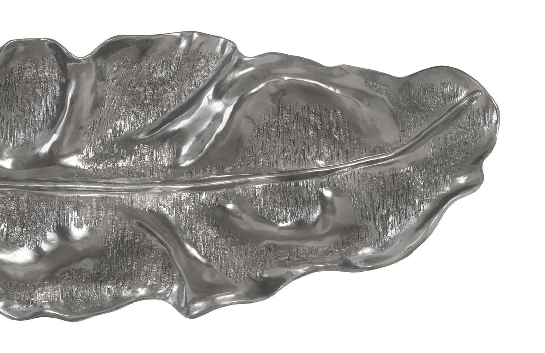 SwayLiving Petiole Wall Leaf, Liquid Silver, Colossal, Version A WALL ACCENTS