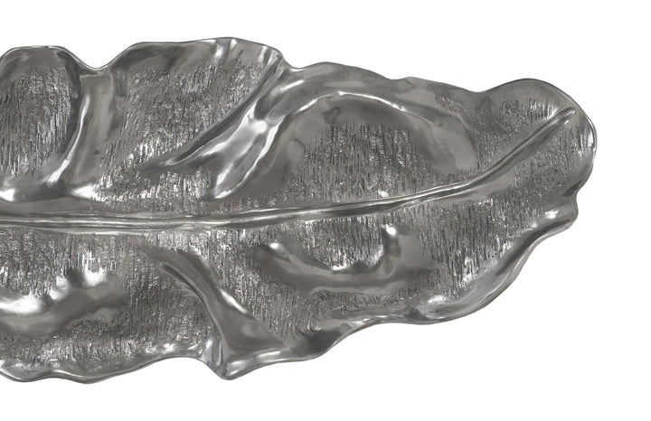 SwayLiving Petiole Wall Leaf, Liquid Silver, Colossal, Version A WALL ACCENTS