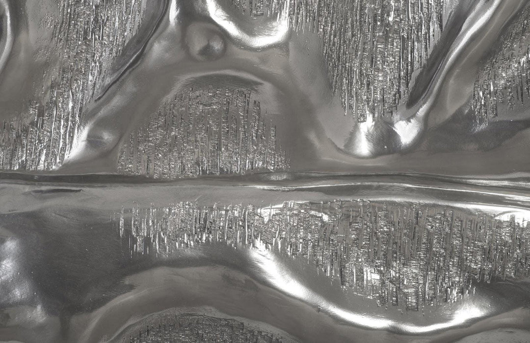 SwayLiving Petiole Wall Leaf, Liquid Silver, Colossal, Version A WALL ACCENTS