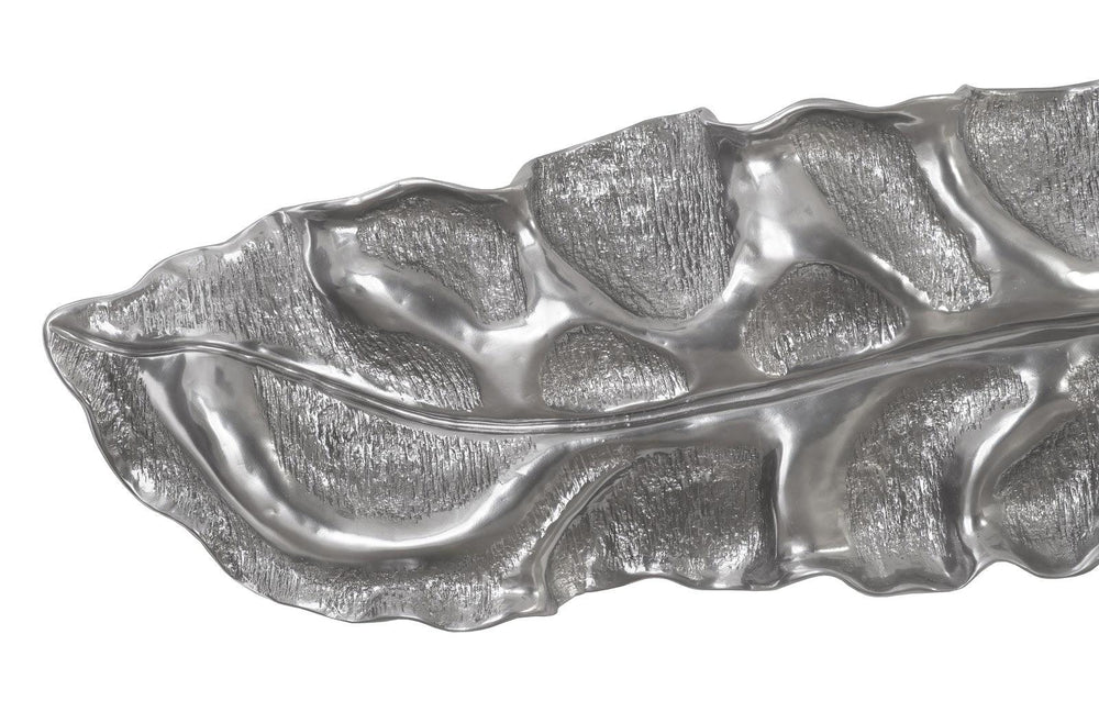 SwayLiving Petiole Wall Leaf, Liquid Silver, Colossal, Version B WALL ACCENTS