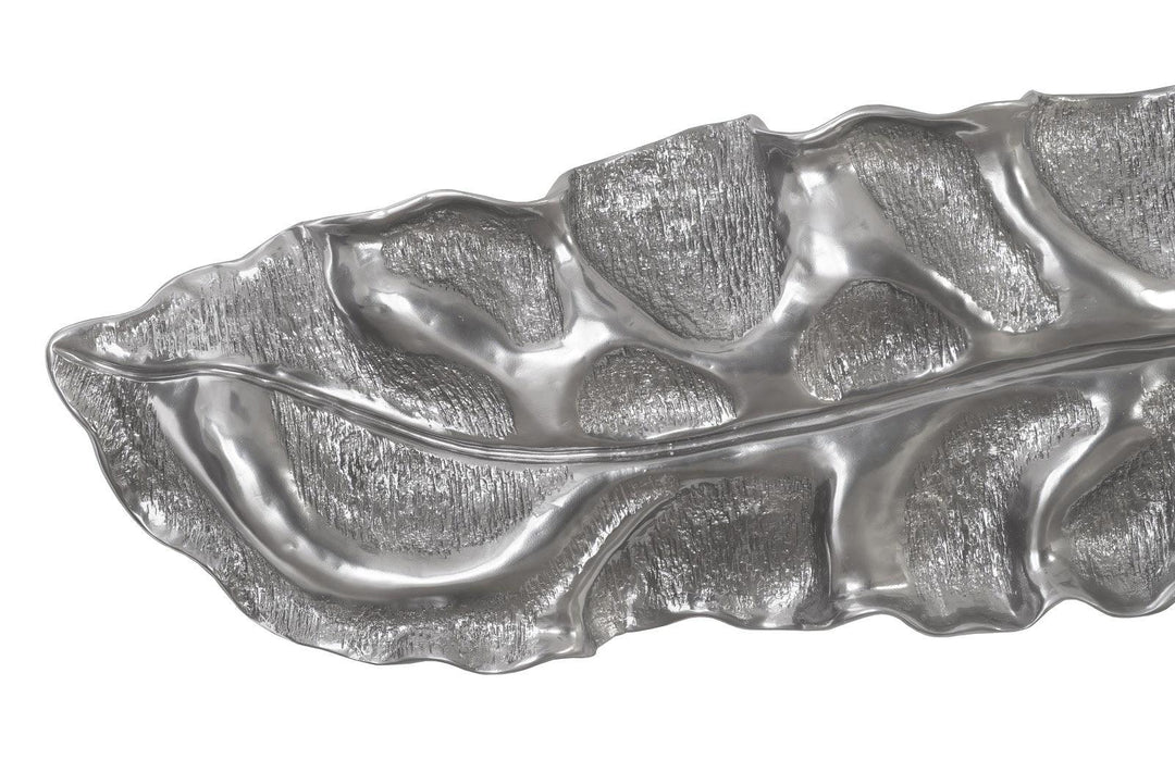 SwayLiving Petiole Wall Leaf, Liquid Silver, Colossal, Version B WALL ACCENTS
