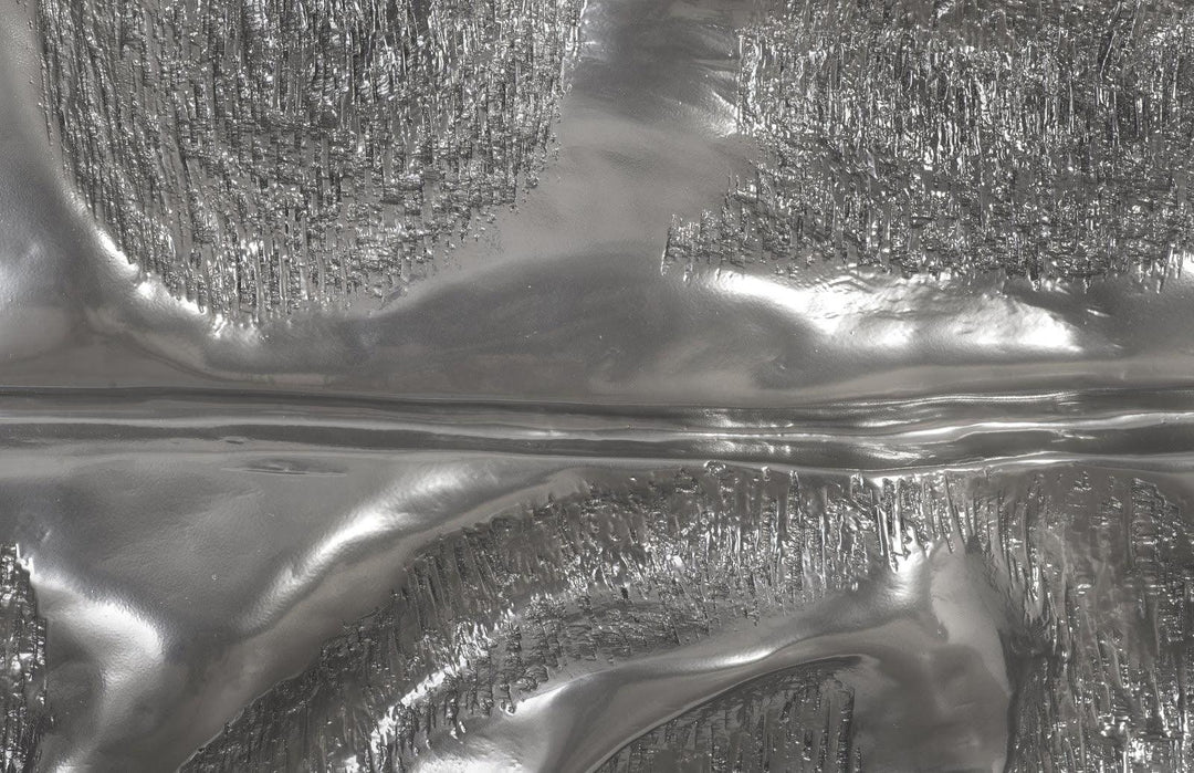 SwayLiving Petiole Wall Leaf, Liquid Silver, Colossal, Version B WALL ACCENTS