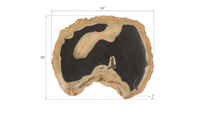 SwayLiving Cast Petrified Wood Wall Tile, Resin, Thin WALL ACCENTS