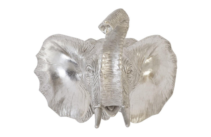 SwayLiving Elephant Wall Art, Resin, Silver Leaf WALL ACCENTS
