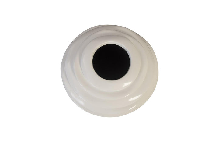 SwayLiving Spiral Planter, White, SM PLANTERS
