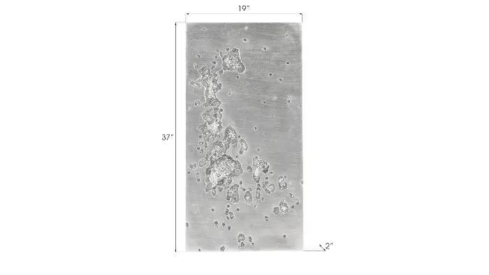 SwayLiving SPLOTCH DENSE SILVER WALL ART WALL ACCENTS