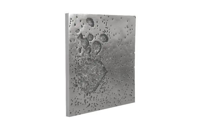 SwayLiving SPLOTCH DENSE SILVER WALL ART WALL ACCENTS