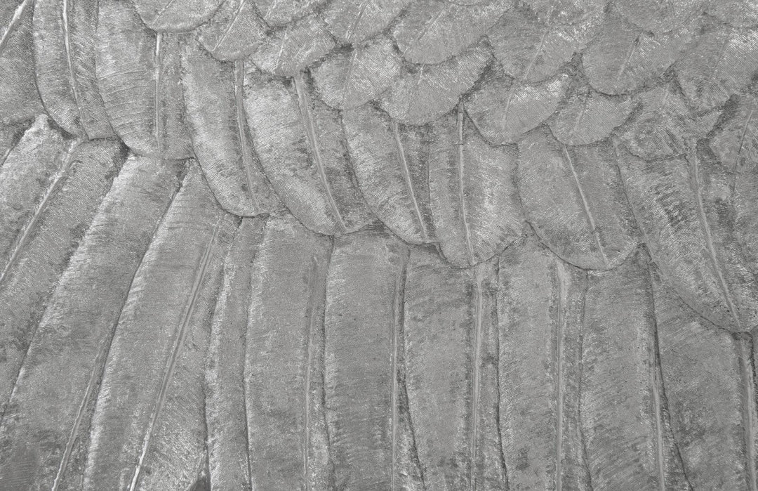 SwayLiving Soaring Eagle Wall Art, Resin, Silver Leaf, LG WALL ACCENTS
