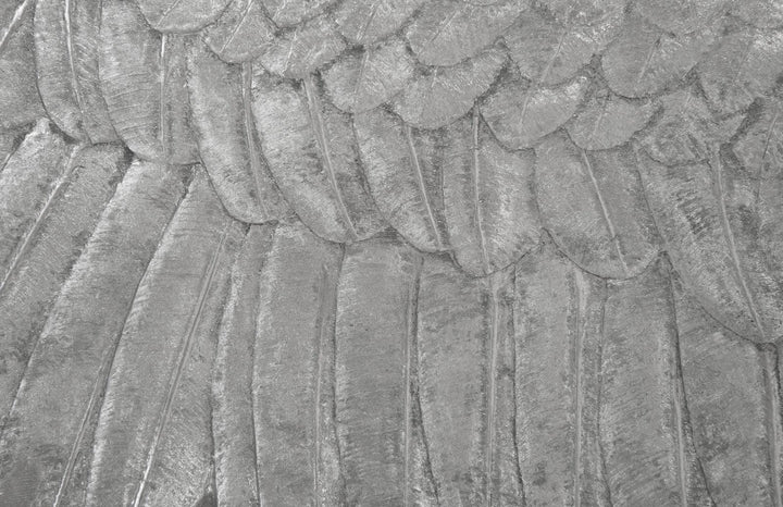SwayLiving Soaring Eagle Wall Art, Resin, Silver Leaf, LG WALL ACCENTS
