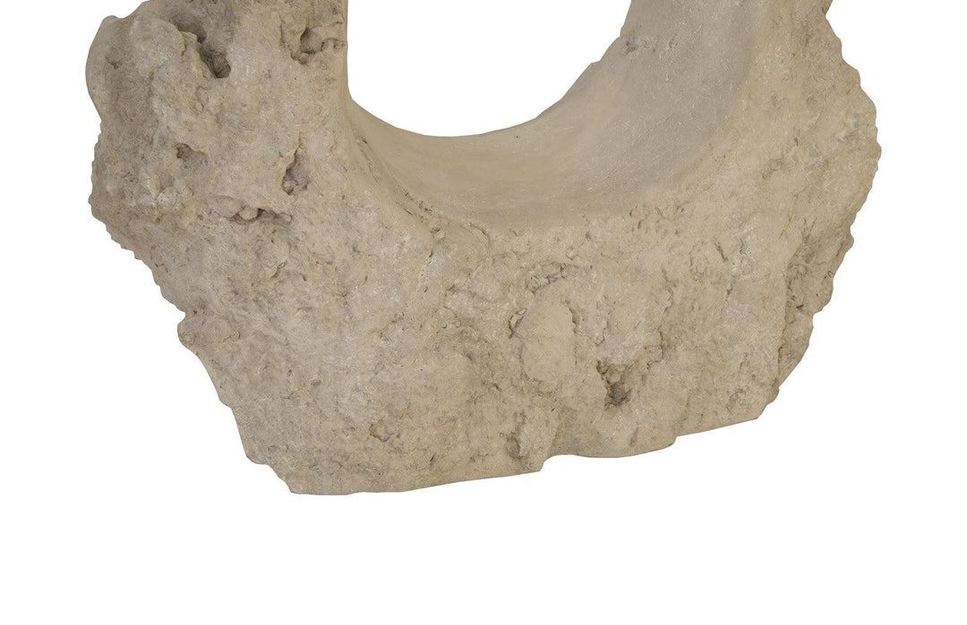 SwayLiving Colossal Cast Stone Sculpture, Double Hole, Roman Stone DECORATIVE OBJECTS