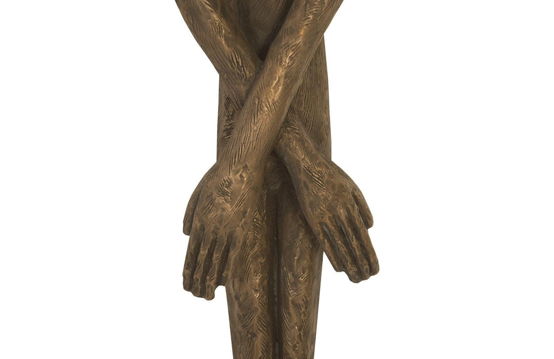 SwayLiving Lloyd Wall Sculpture, Resin, Bronze Finish WALL ACCENTS