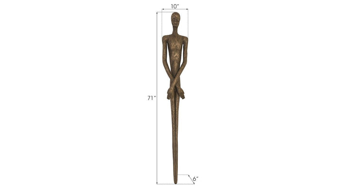SwayLiving Lloyd Wall Sculpture, Resin, Bronze Finish WALL ACCENTS