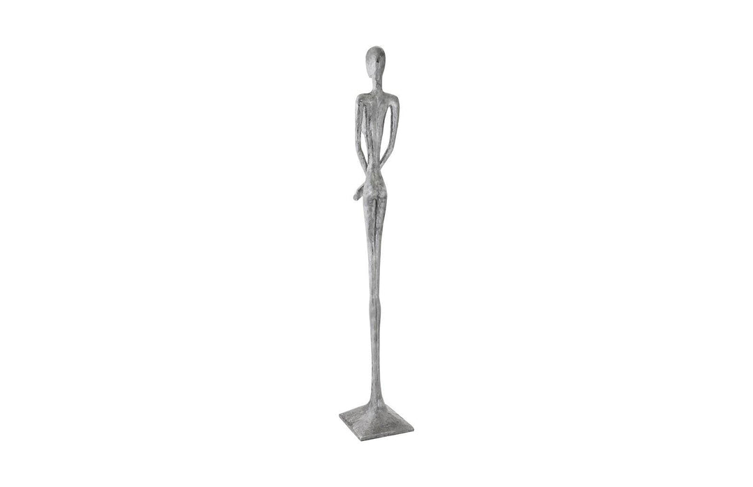 SwayLiving Lottie Sculpture, Resin, Liquid Silver DECORATIVE OBJECTS