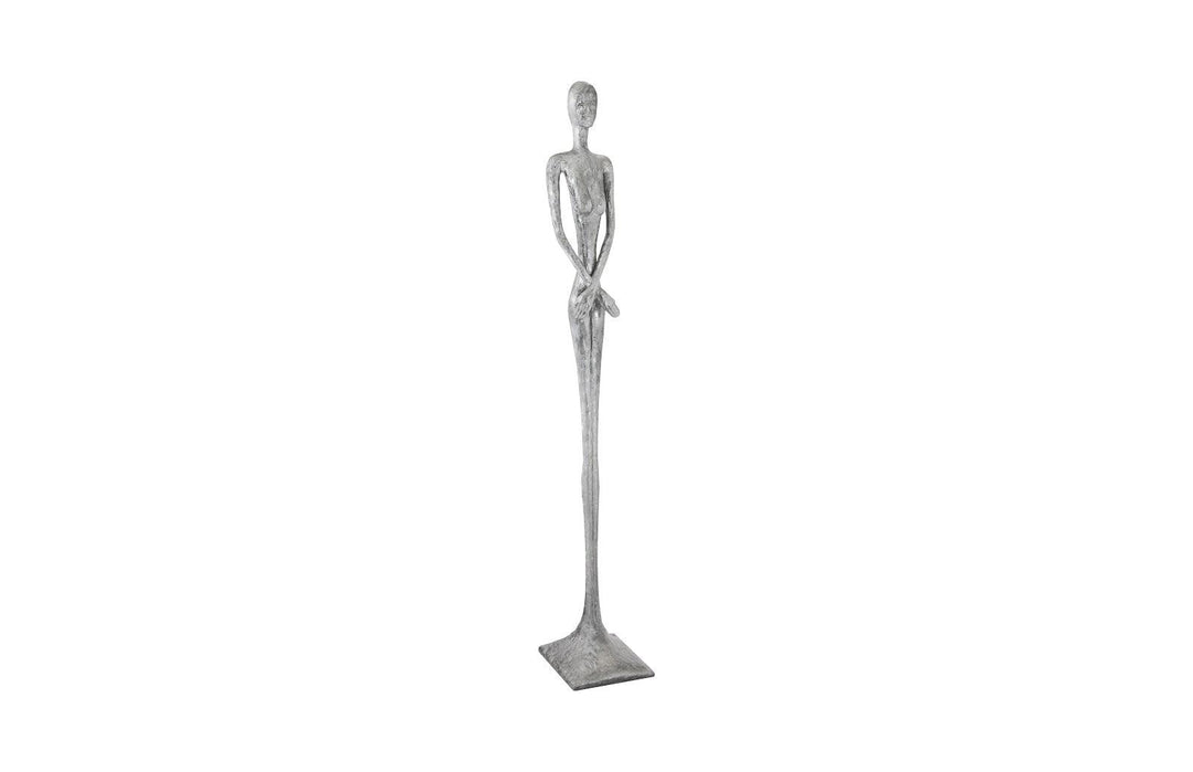 SwayLiving Lottie Sculpture, Resin, Liquid Silver DECORATIVE OBJECTS