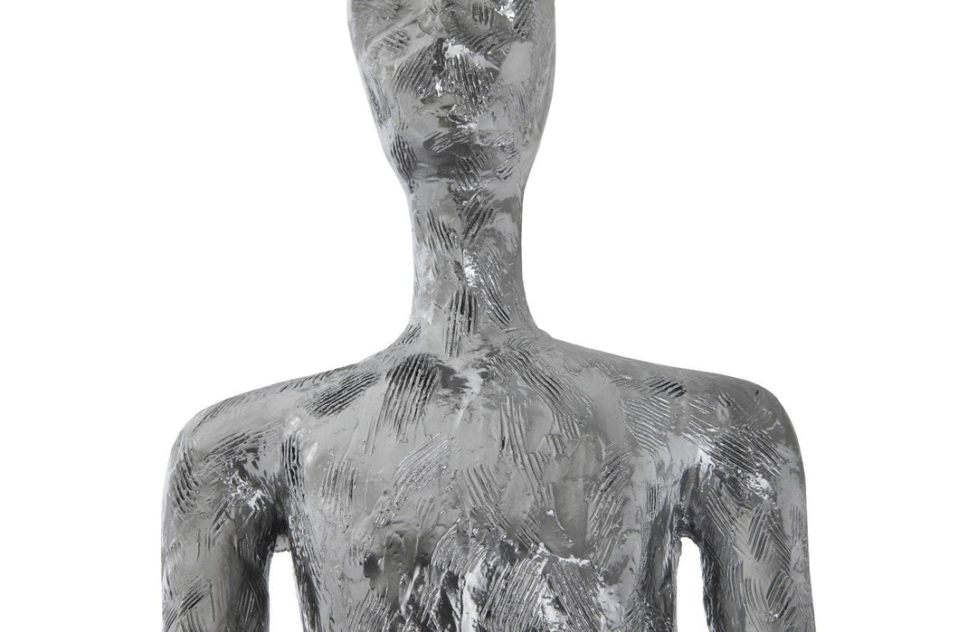 SwayLiving Lloyd Sculpture, Resin, Liquid Silver DECORATIVE OBJECTS