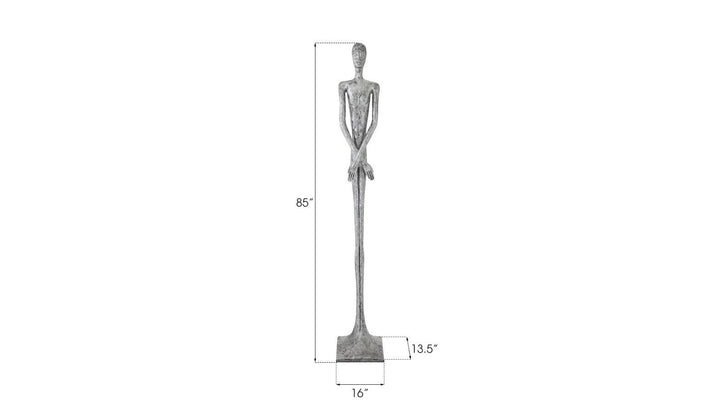 SwayLiving Lloyd Sculpture, Resin, Liquid Silver DECORATIVE OBJECTS
