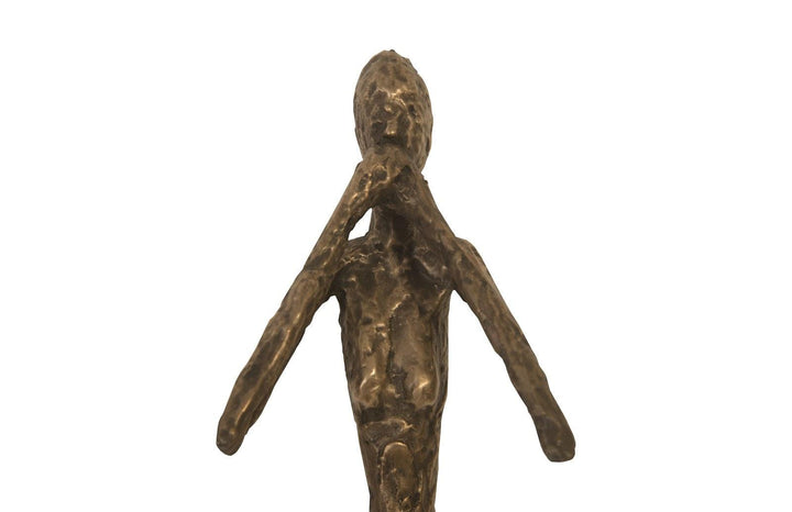 SwayLiving See, Speak, Hear No Evil Wall Art, Resin, Bronze, Set Of 3 WALL ACCENTS