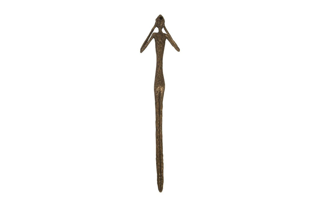 SwayLiving See, Speak, Hear No Evil Wall Art, Resin, Bronze, Set Of 3 WALL ACCENTS
