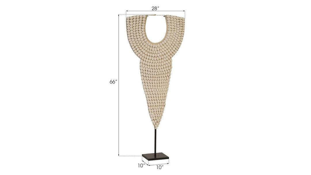 SwayLiving Shell Necklace Sculpture, on stand DECORATIVE OBJECTS