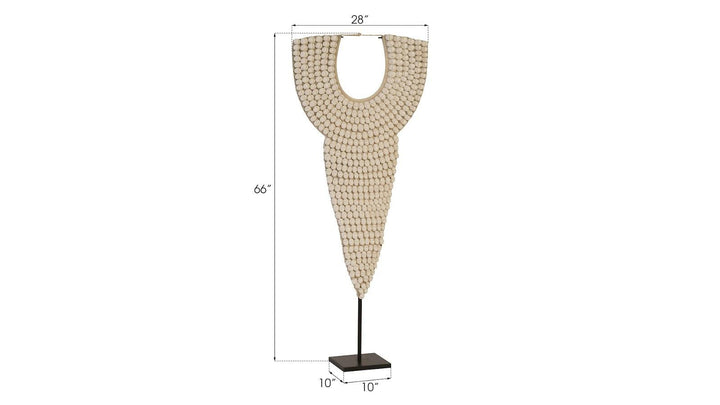 SwayLiving Shell Necklace Sculpture, on stand DECORATIVE OBJECTS
