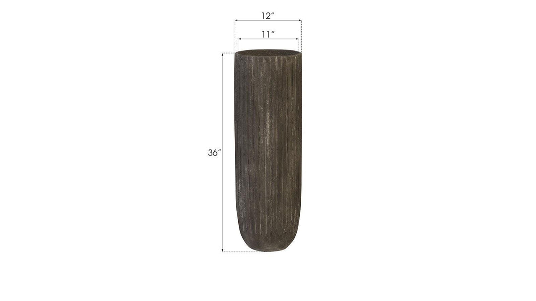 SwayLiving Lourdes Planter, Large, Gray PLANTERS