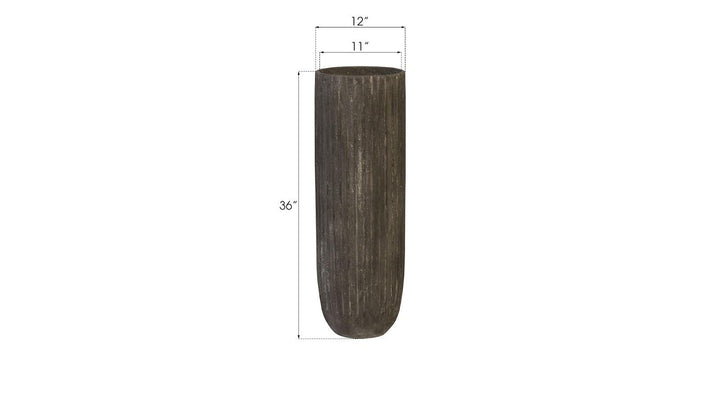 SwayLiving Lourdes Planter, Large, Gray PLANTERS