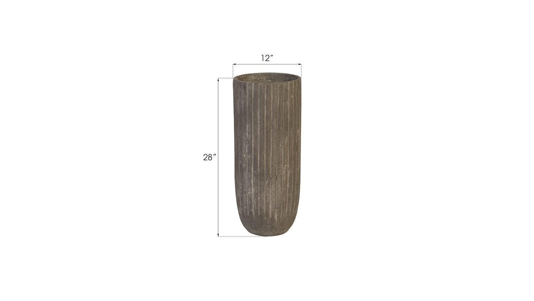 SwayLiving Lourdes Planter, Medium, Gray PLANTERS