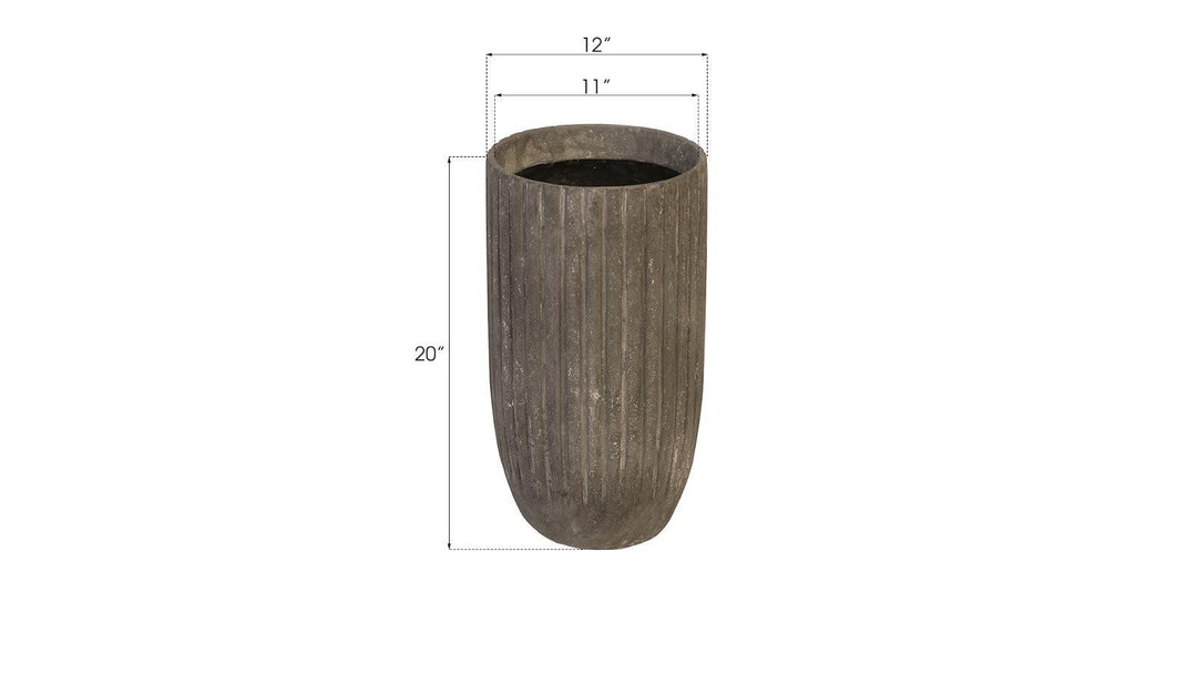 SwayLiving Lourdes Planter, Small, Gray PLANTERS