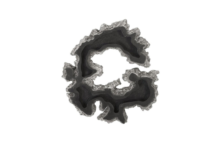 SwayLiving Lava Slice Wall Art, Resin, Stainless Steel, LG WALL MIRRORS