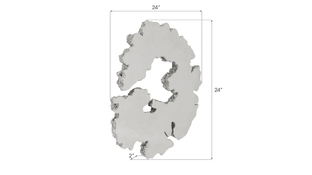 SwayLiving Lava Slice Wall Art, Resin, Stainless Steel, LG WALL MIRRORS