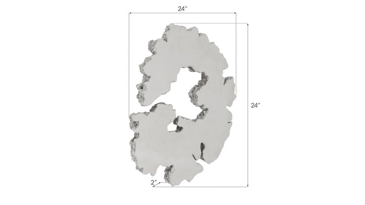 SwayLiving Lava Slice Wall Art, Resin, Stainless Steel, LG WALL MIRRORS