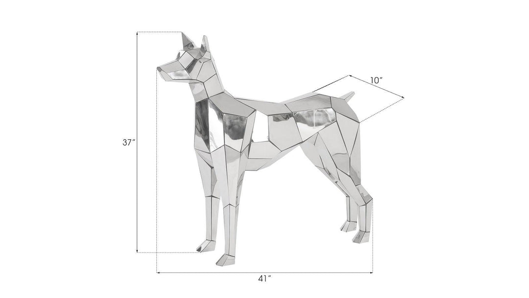 SwayLiving Crazy Cut Dog, Stainless Steel, Silver DECORATIVE OBJECTS